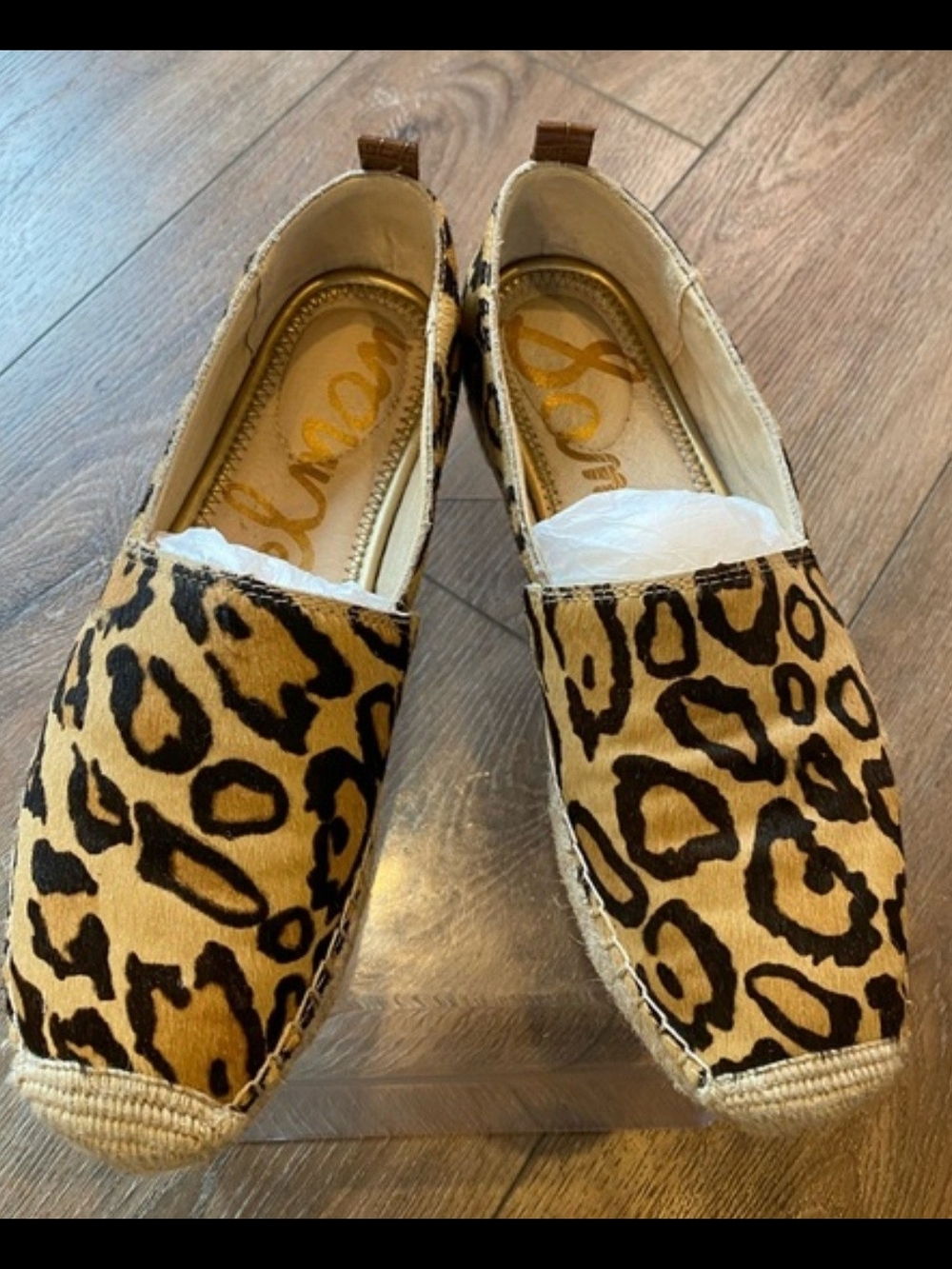 EUC Sam Edelman Leopard-Print Espadrilles